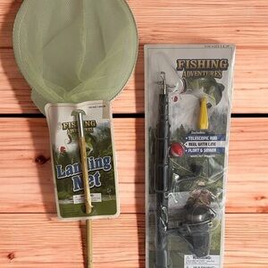 Kids Fishing Adventures Fishing Rod and Landing Net NEW